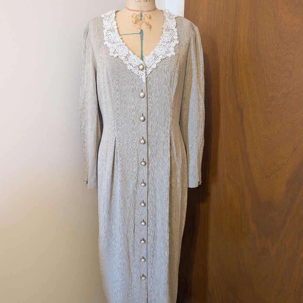 90's Long sleeve classy dress